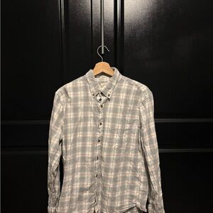 Men's J Crew Gray Plaid Shirt